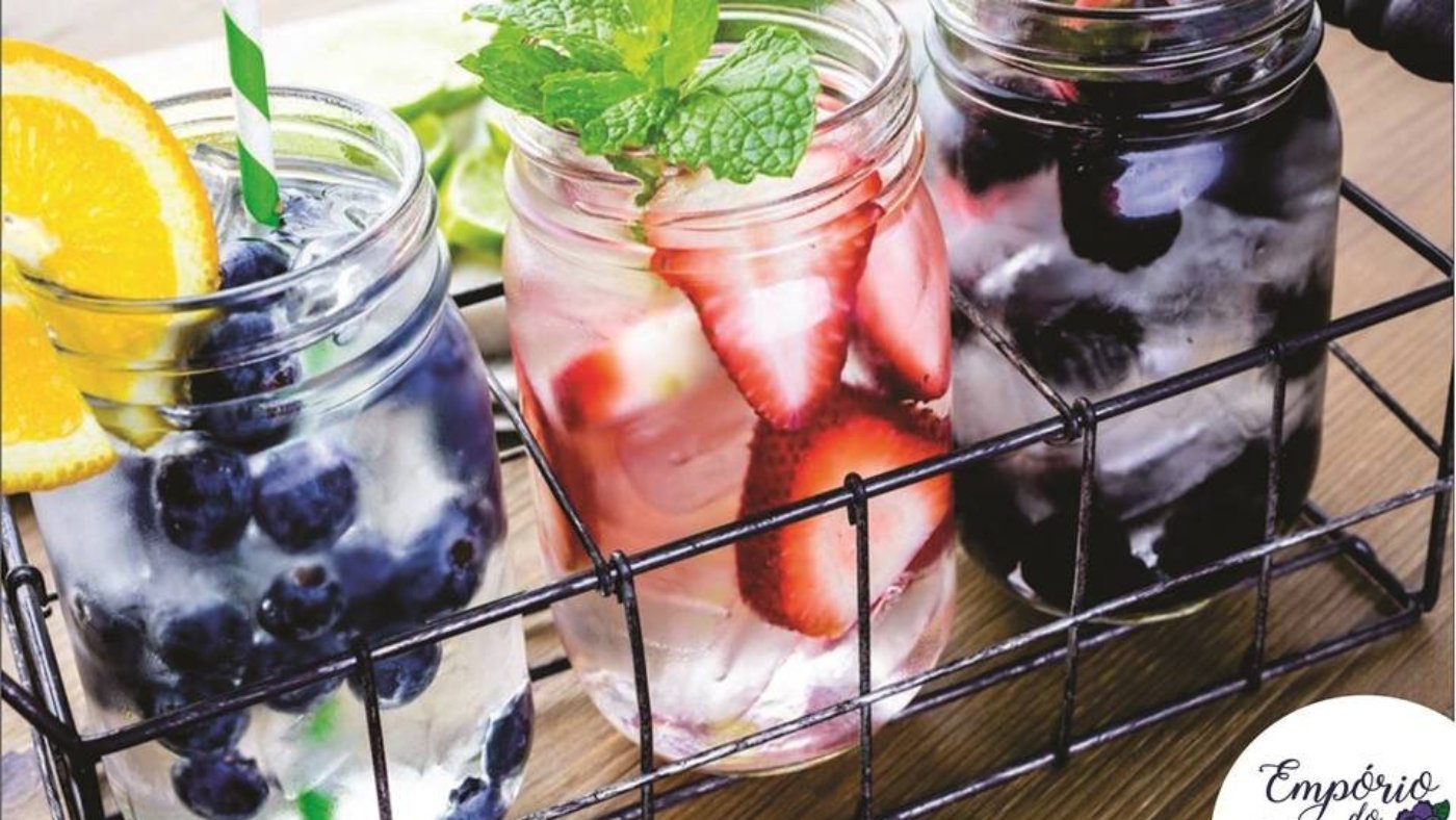 Água aromatizada de Frutas vermelhas