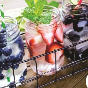 Água aromatizada de Frutas vermelhas