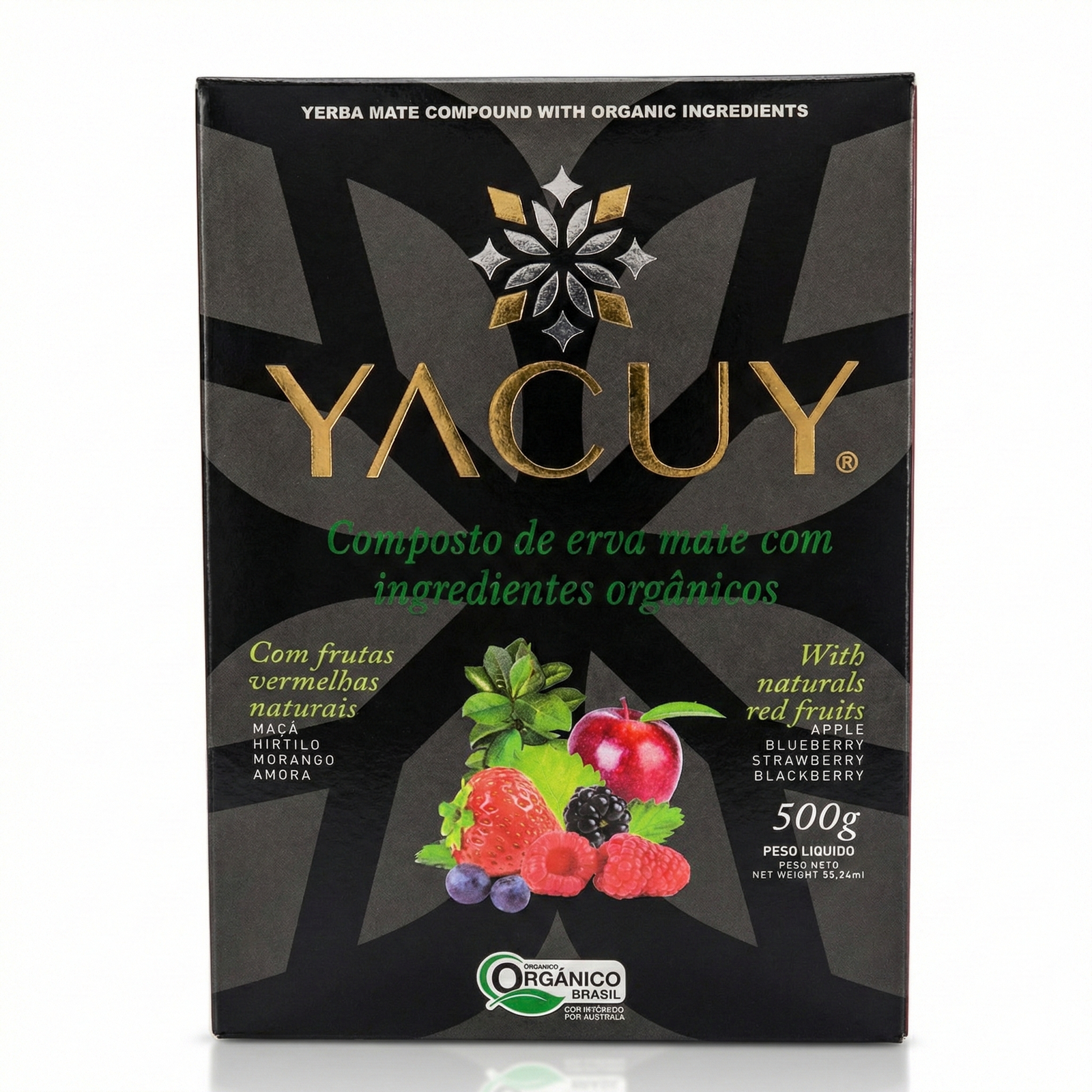 Erva-Mate Yacuy com Frutas Vermelhas 500g - Orgânica