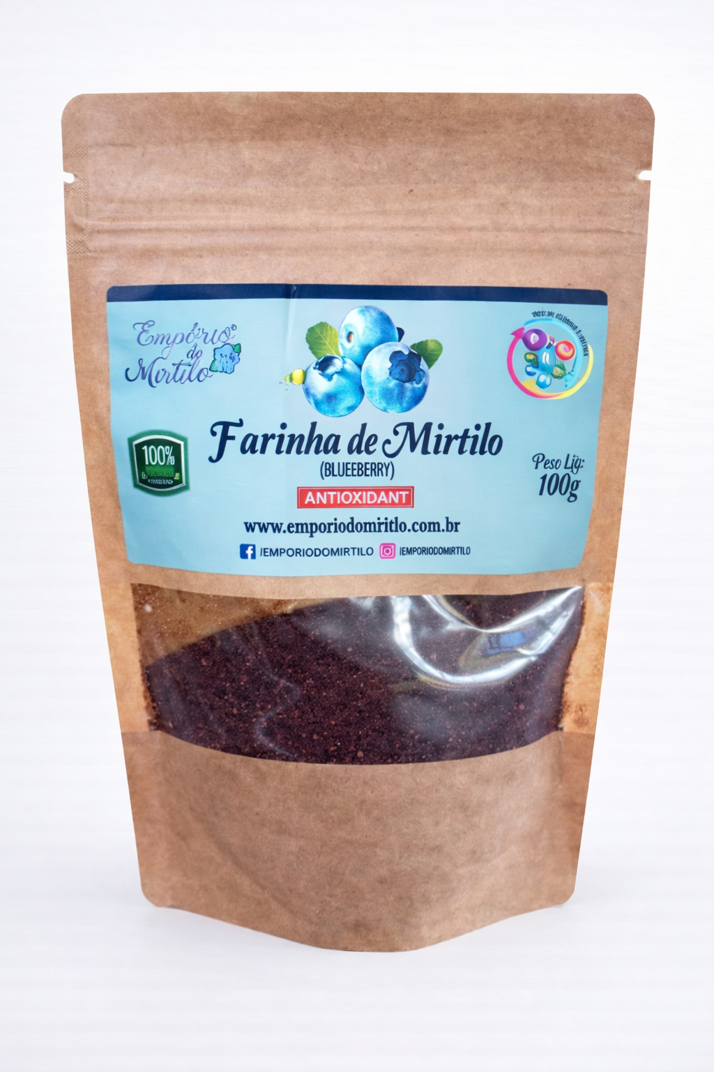 Farinha de Mirtilo (Blueberry) 100g