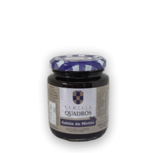 Geleia Artesanal de Mirtilo (Blueberry) 260g - Família Quadros