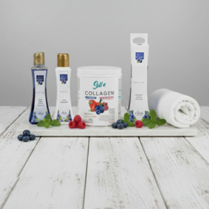 kit Combo 2:  Colágeno Hidrolisado + Loção Hidratante + Óleo Pós-Banho+ Sabonete Líquido